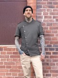 Giacca da cuoco da uomo denim a maniche corte ROCK CHEF®-Stage2