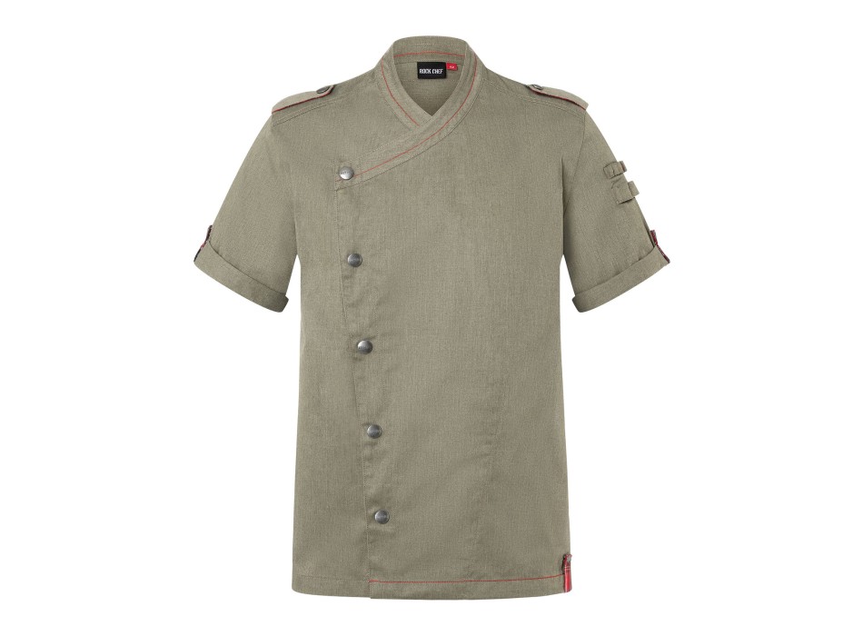 Giacca da cuoco da uomo denim a maniche corte ROCK CHEF®-Stage2 FullGadgets.com
