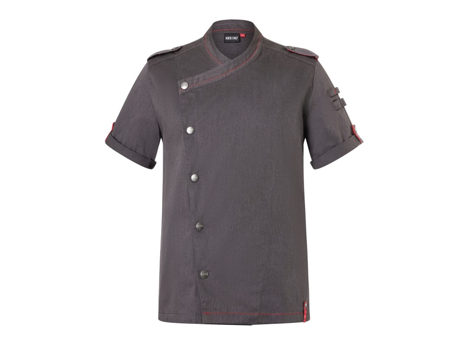 Giacca da cuoco da uomo denim a maniche corte ROCK CHEF®-Stage2 FullGadgets.com
