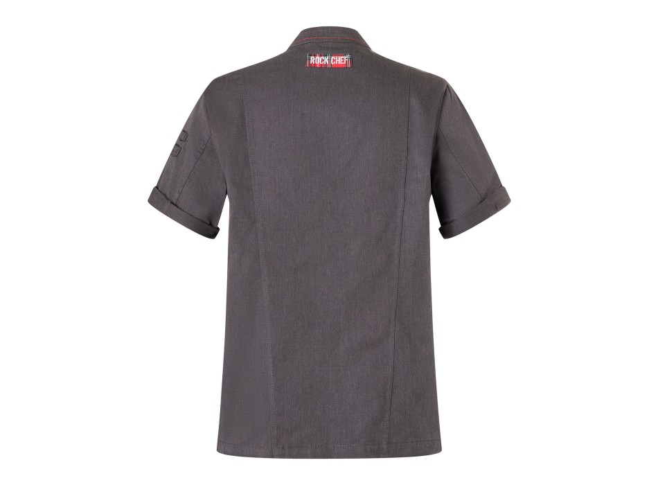 Giacca da cuoco da uomo denim a maniche corte ROCK CHEF®-Stage2 FullGadgets.com