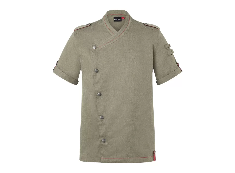 Giacca da cuoco da uomo denim a maniche corte ROCK CHEF®-Stage2 FullGadgets.com