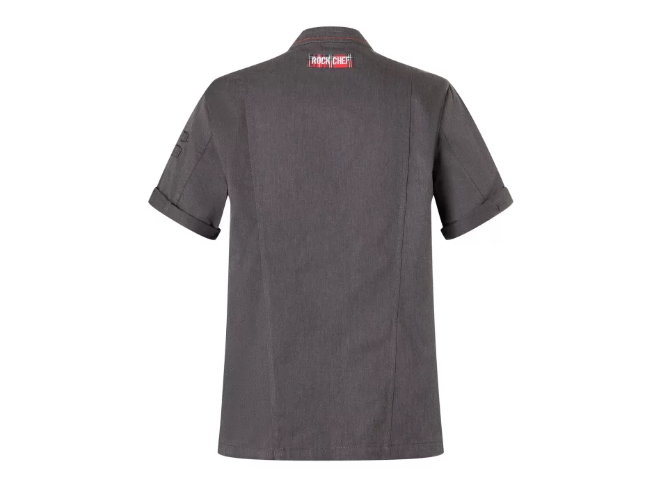 Giacca da cuoco da uomo denim a maniche corte ROCK CHEF®-Stage2 FullGadgets.com