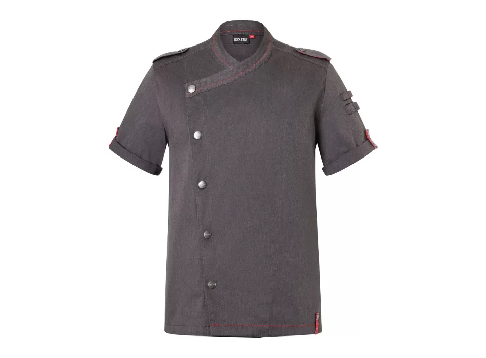 Giacca da cuoco da uomo denim a maniche corte ROCK CHEF®-Stage2 FullGadgets.com