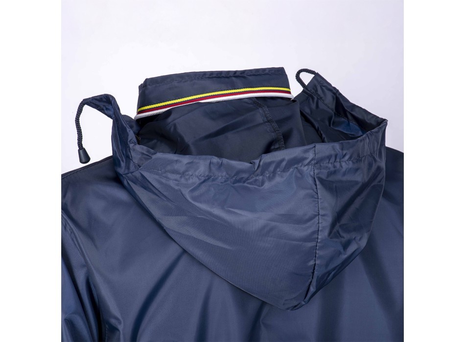 Giacca impermeabile in poliestere con cappuccio a scomparsa, 2 tasche frontali, richi FullGadgets.com