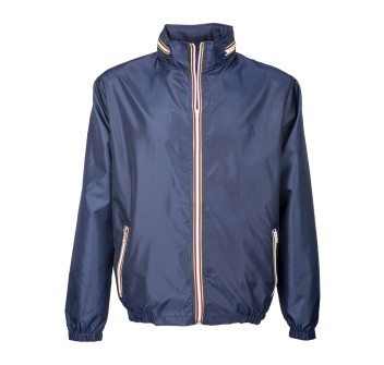 Giacca impermeabile in poliestere con cappuccio a scomparsa, 2 tasche frontali, richi FullGadgets.com