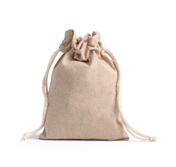 GIBRALTAR. Sacchetto regalo in cotone riciclato (70%), poliestere (30% rPET) (140 g/m²) FullGadgets.com