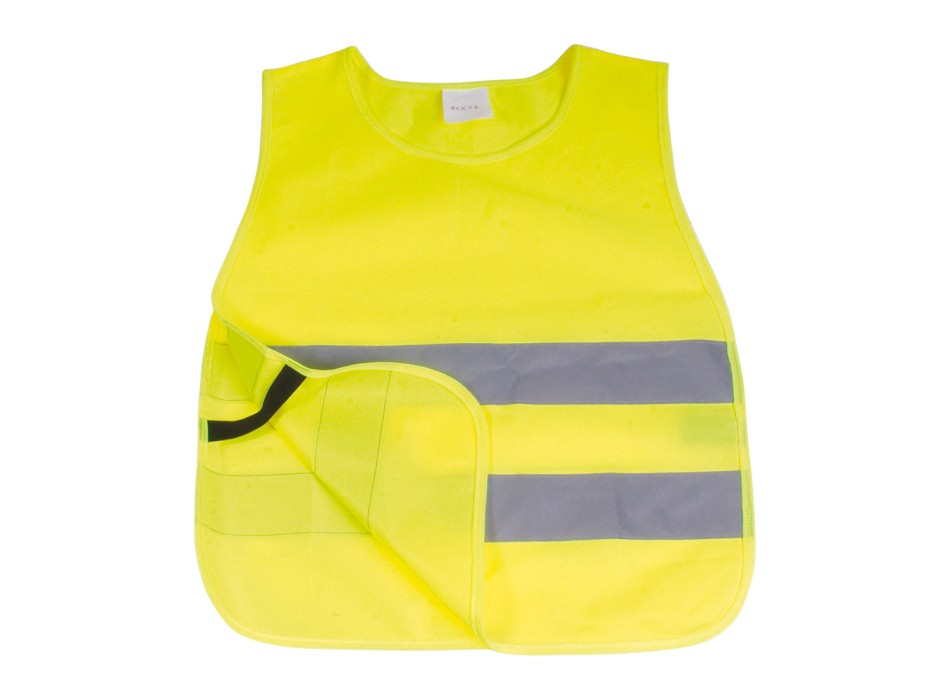 Gilet ad alta visibilità in poliestere di colore fluo con bande catarifrangenti FullGadgets.com