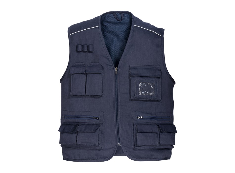Gilet multi tasche in polycotton, chiusura a zip, 5 tasche frontali FullGadgets.com