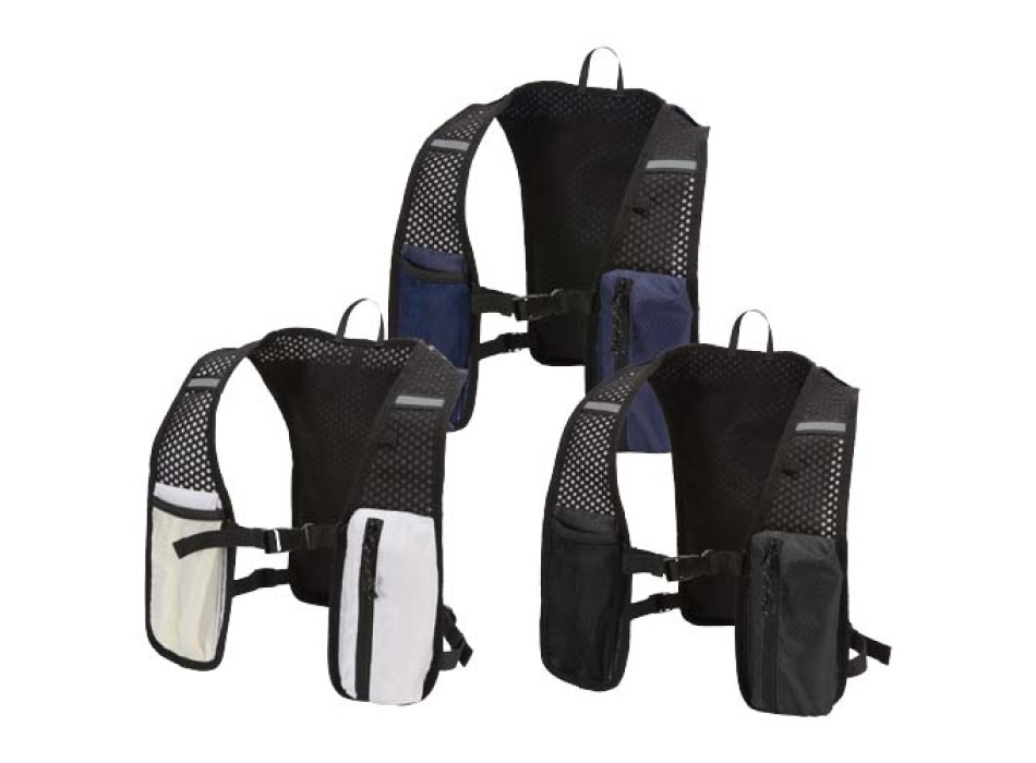 Gilet per la corsa in materiale riciclato certificato GRS con zainetto per l'idratazione da 5 litri Nomad FullGadgets.com
