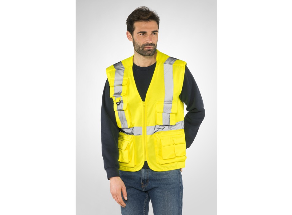 GILET STAR ALTA VISIBILITA'GIALLO FullGadgets.com