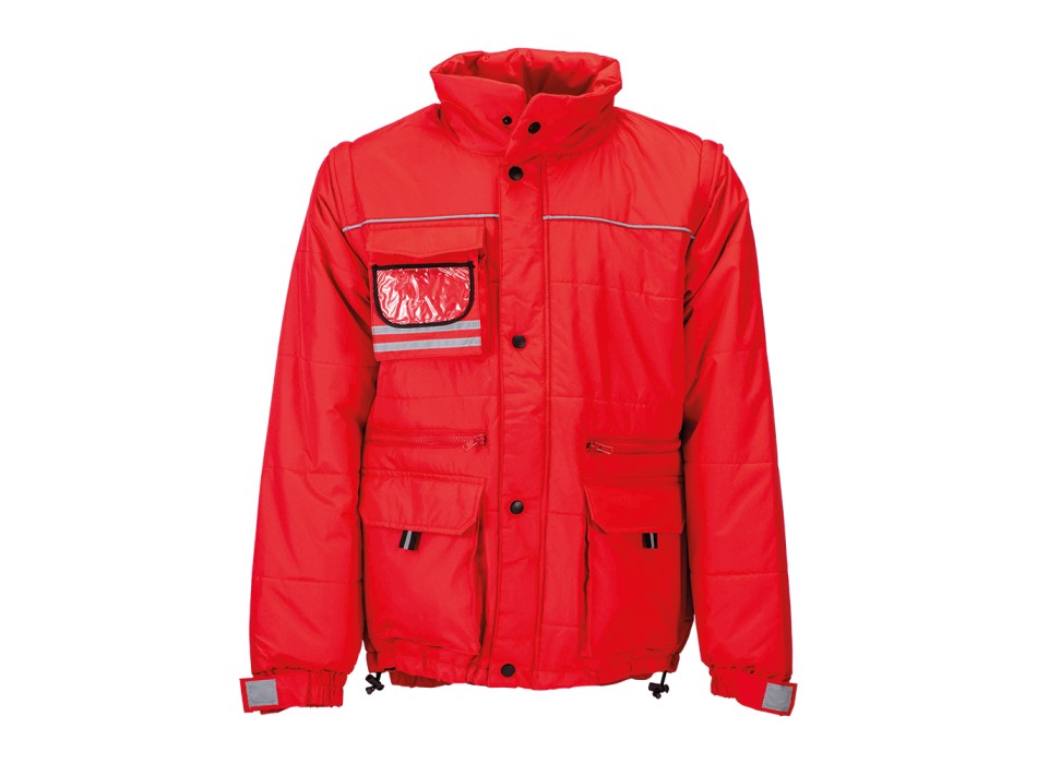 Giubbotto imbottito in poliestere pongee con maniche staccabili FullGadgets.com