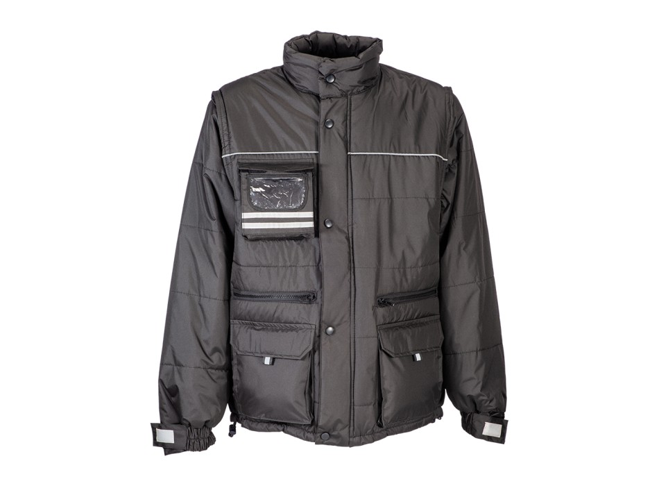 Giubbotto imbottito in poliestere pongee con maniche staccabili FullGadgets.com