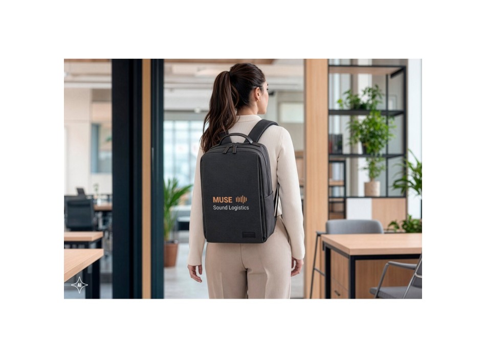 GLASGOW. Zaino per laptop (17") realizzato in poliestere riciclato 600D ad alta densità (20L) FullGadgets.com