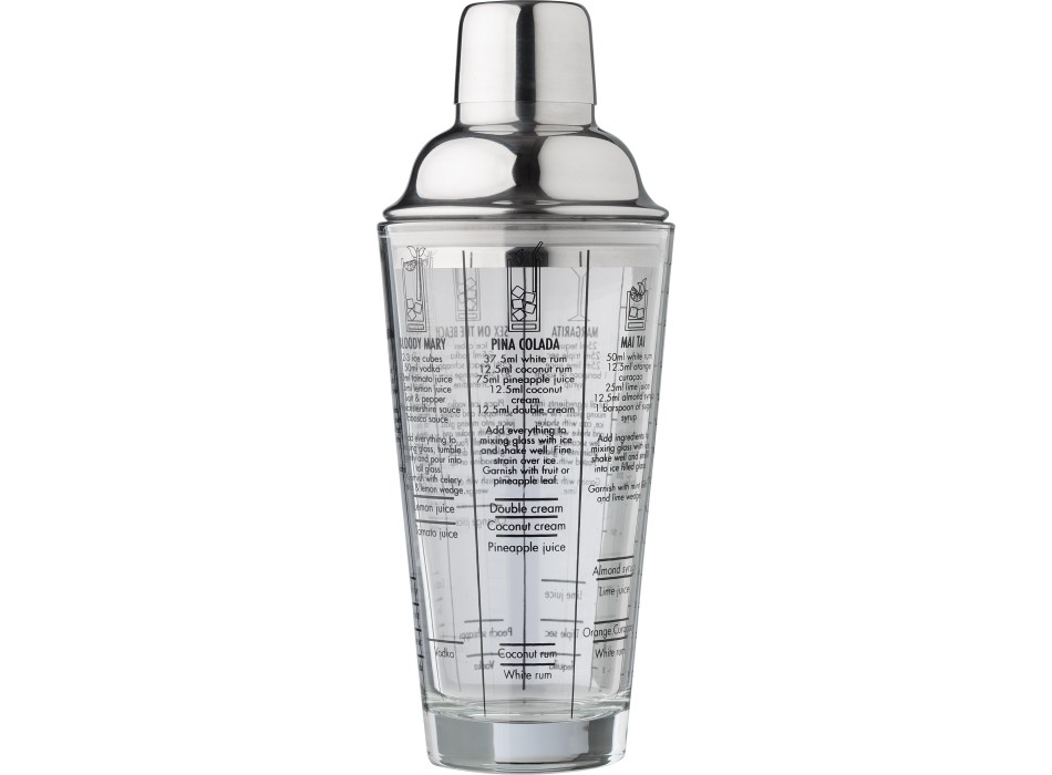 Glass cocktail shaker 400 ml Adela FullGadgets.com