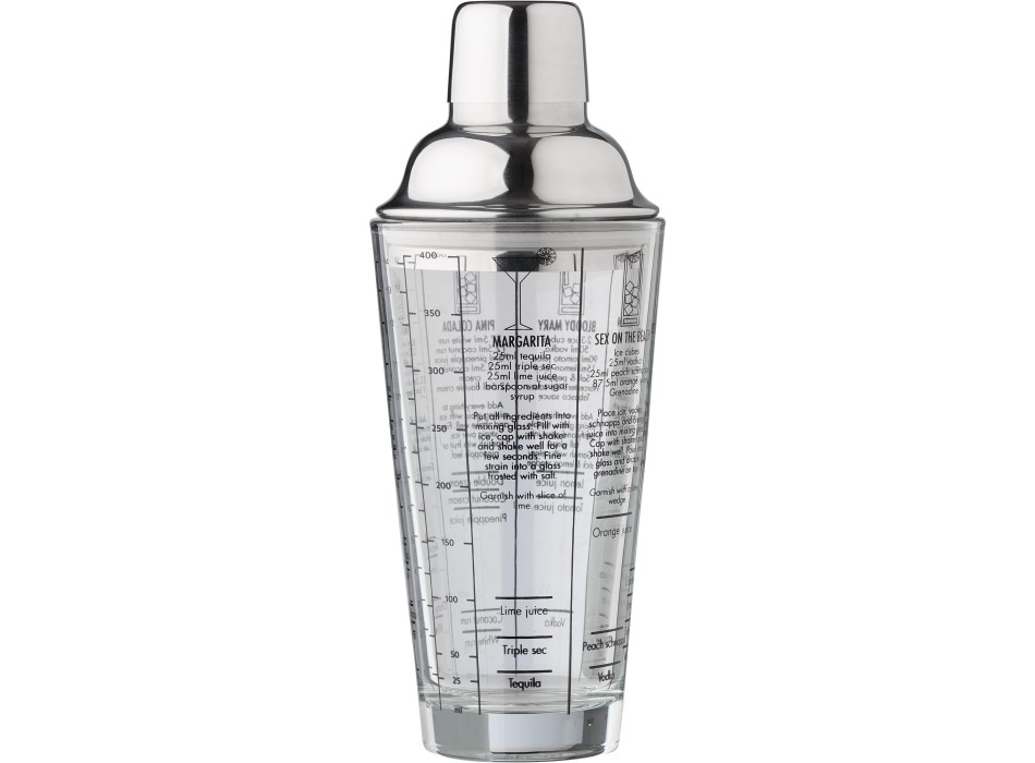 Glass cocktail shaker 400 ml Adela FullGadgets.com