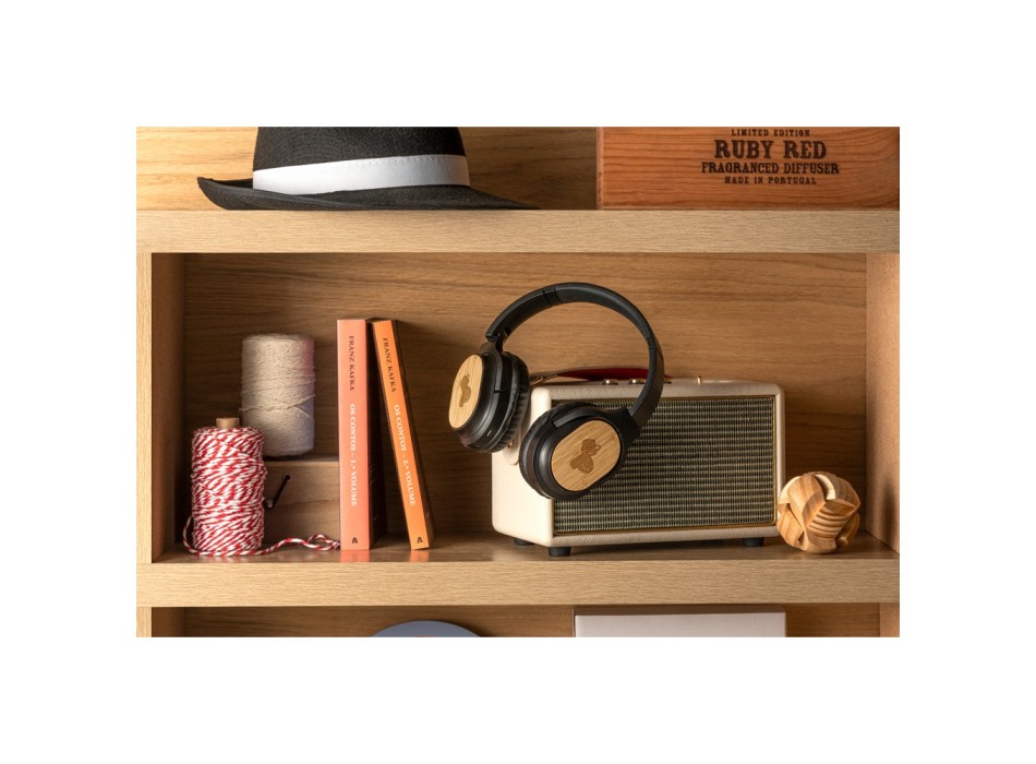 GOULD. Cuffie wireless pieghevoli con durata della batteria di 4 ore in bambù e ABS FullGadgets.com