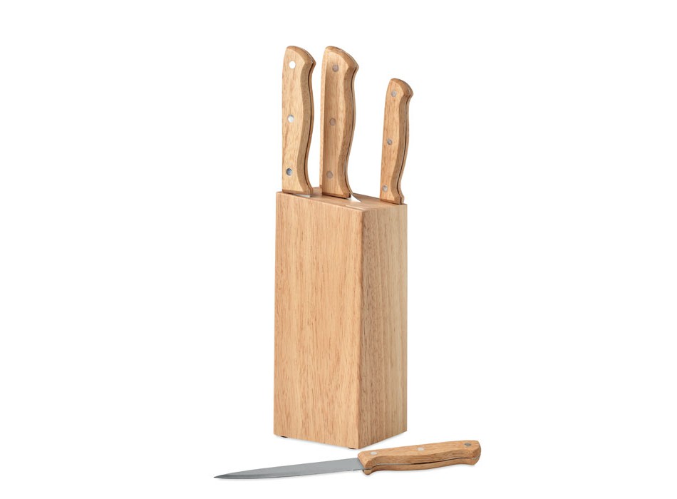 GOURMET - Set ceppo e 6 coltelli FullGadgets.com