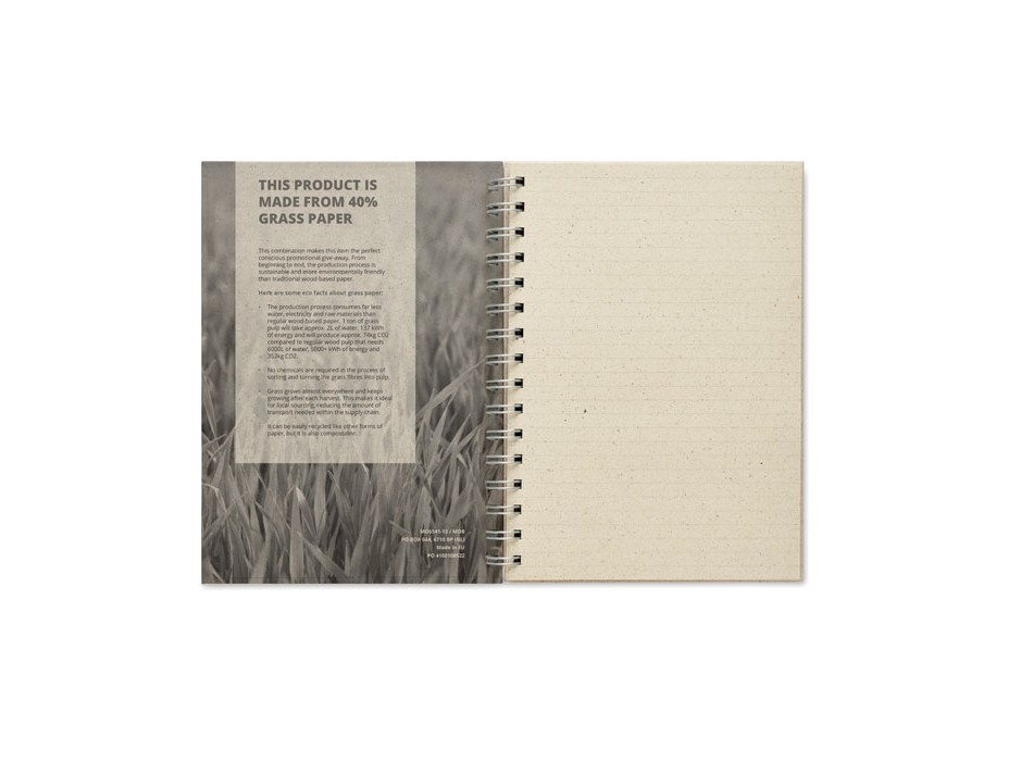 GRASS BOOK - Quaderno ad anelli A5 FullGadgets.com