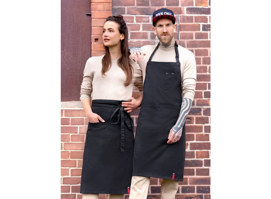Grembiule bistrò ROCK CHEF® -Stage2 con tasca FullGadgets.com