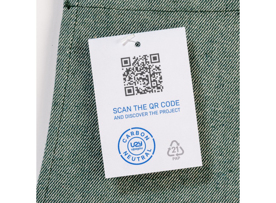 Grembiule carbon neutral in cotone riciclato 280 gr/m2 FullGadgets.com