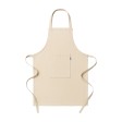 Grembiule da cucina lungo in cotone riciclato 180 g/m2. Tasca frontale FullGadgets.com