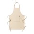 Grembiule da cucina lungo in cotone riciclato 180 g/m2. Tasca frontale