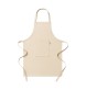 Grembiule da cucina lungo in cotone riciclato 180 g/m2. Tasca frontale FullGadgets.com