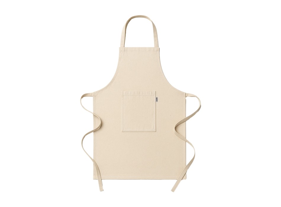 Grembiule da cucina lungo in cotone riciclato 180 g/m2. Tasca frontale FullGadgets.com