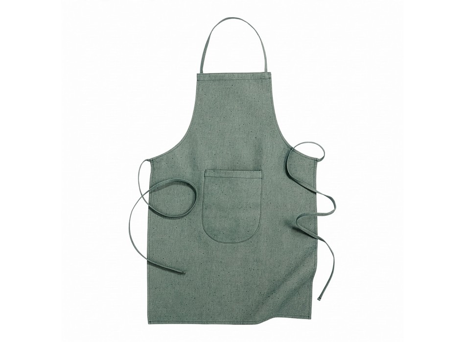 Grembiule da cucina lungo in cotone riciclato da 280 g/m2, effetto melange FullGadgets.com