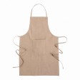 Grembiule da cucina lungo in cotone riciclato da 280 g/m2, effetto melange FullGadgets.com