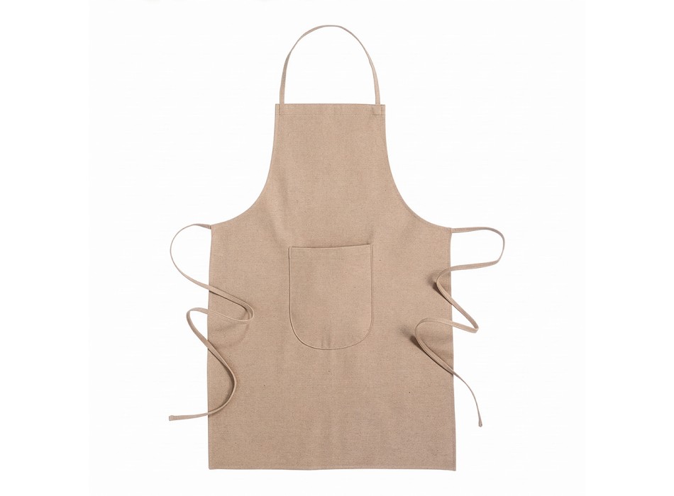 Grembiule da cucina lungo in cotone riciclato da 280 g/m2, effetto melange FullGadgets.com