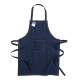 Grembiule in cotone denim riciclato  con tasca frontale FullGadgets.com