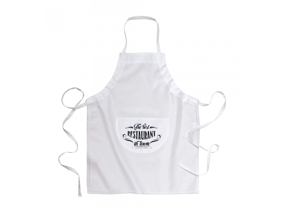 Grembiule lungo in 30 % cotone/70 % poliestere (160g/m2), 65x80 cm con tasca frontale FullGadgets.com