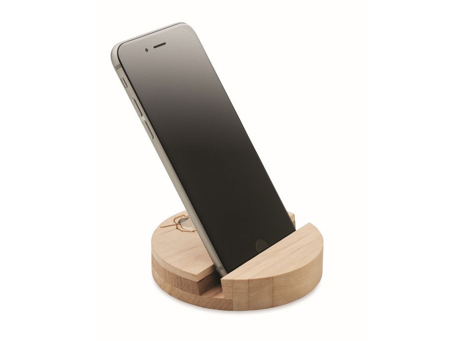 GROW ROUND STAND - Supporto pertelefono in betullaMO6991-40 FullGadgets.com