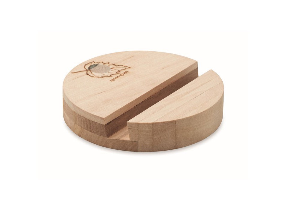 GROW ROUND STAND - Supporto pertelefono in betullaMO6991-40 FullGadgets.com