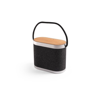 GUETTA. Altoparlante portatile da 5W con caricatore wireless superveloce da 15W e autonomia di 2 ore in bambù e PET riciclato (100% rPET) FullGadgets.com