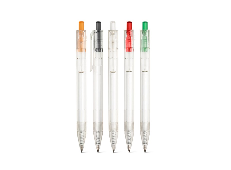 HARLAN. Penna a sfera in rPET con pulsante scatto colorato FullGadgets.com
