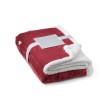 HEIDEN. Coperta reversibile in pile confezionata (190 g/m²) con nastro in raso e cartoncino personalizzabile FullGadgets.com