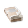 HEIDEN. Coperta reversibile in pile confezionata (190 g/m²) con nastro in raso e cartoncino personalizzabile FullGadgets.com