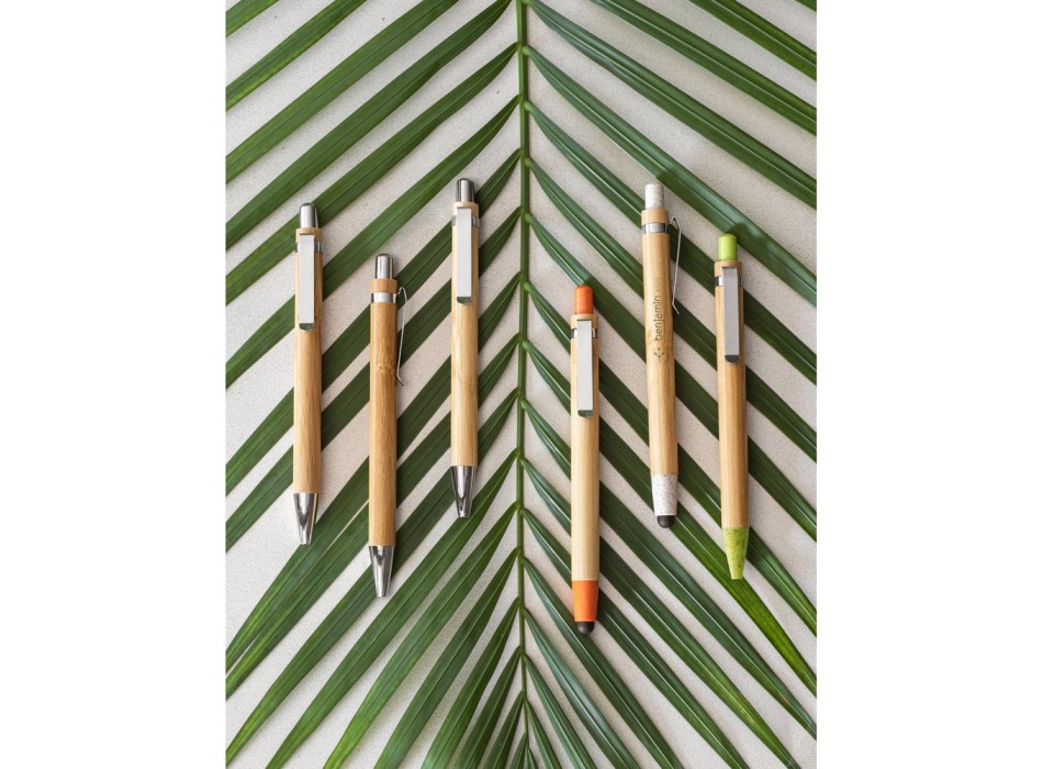HERA. Penna a sfera in bambù con clip in metallo FullGadgets.com
