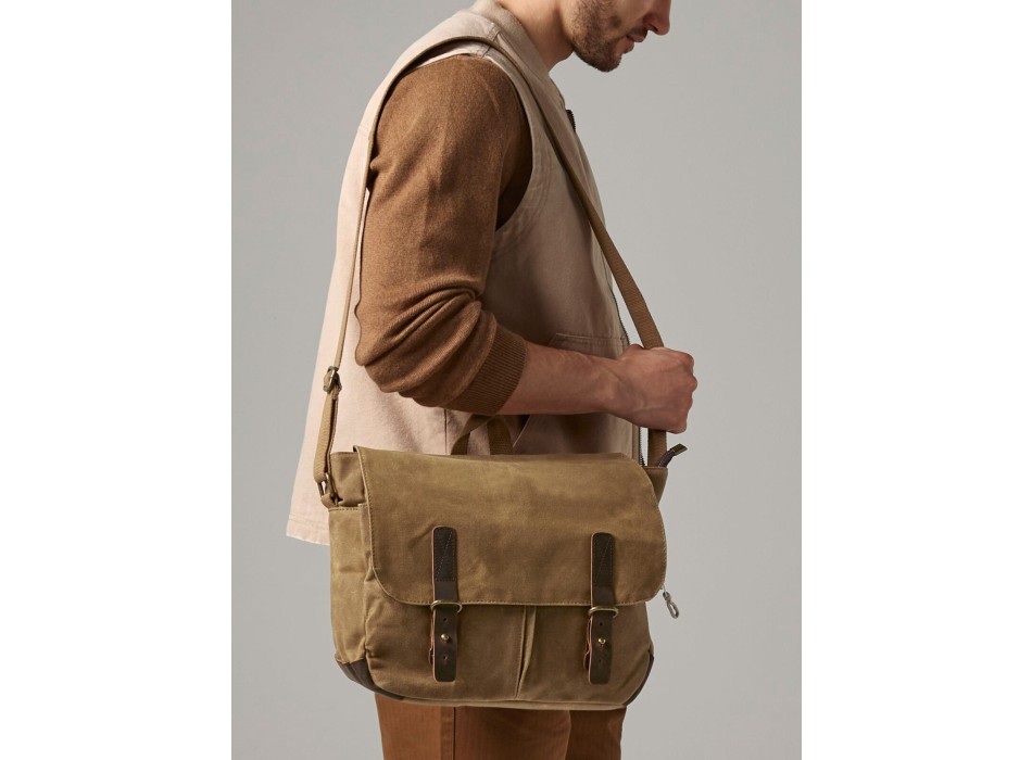 Heritage Waxed Canvas Messenger FullGadgets.com