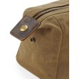 Heritage Waxed Canvas Wash Bag FullGadgets.com