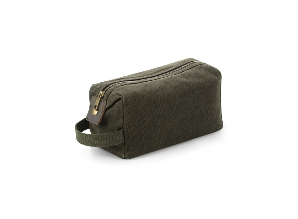 Heritage Waxed Canvas Wash Bag FullGadgets.com