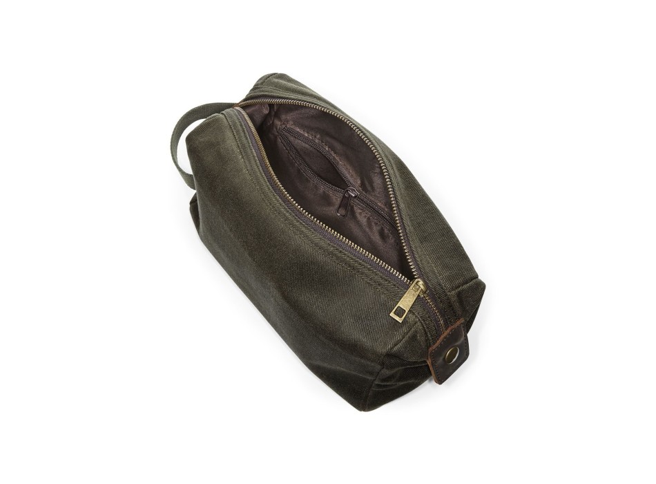 Heritage Waxed Canvas Wash Bag FullGadgets.com