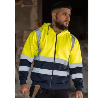 Hi-Vis Zipper Hoodie FullGadgets.com