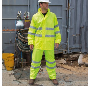 High Viz Waterproof Suit 100%P FullGadgets.com