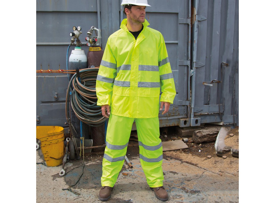 High Viz Waterproof Suit 100%P FullGadgets.com