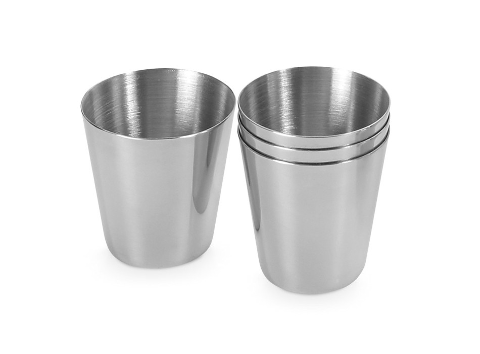 HIMALAYAS. Set di 4 bicchieri in acciaio inossidabile 25 mL FullGadgets.com