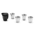 HIMALAYAS. Set di 4 bicchieri in acciaio inossidabile 25 mL FullGadgets.com