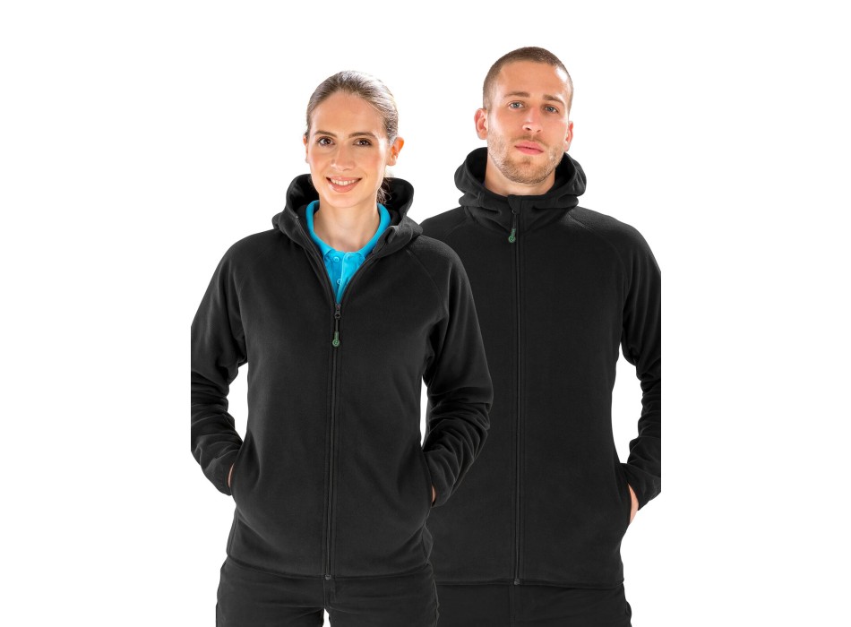 Hooded Recycled Microfleece Jacket FullGadgets.com